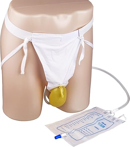Urin-Auffangbeutel mit Silikon-Empfänger | Wiederverwendbar & Auslaufsicher | Für Inkontinenz