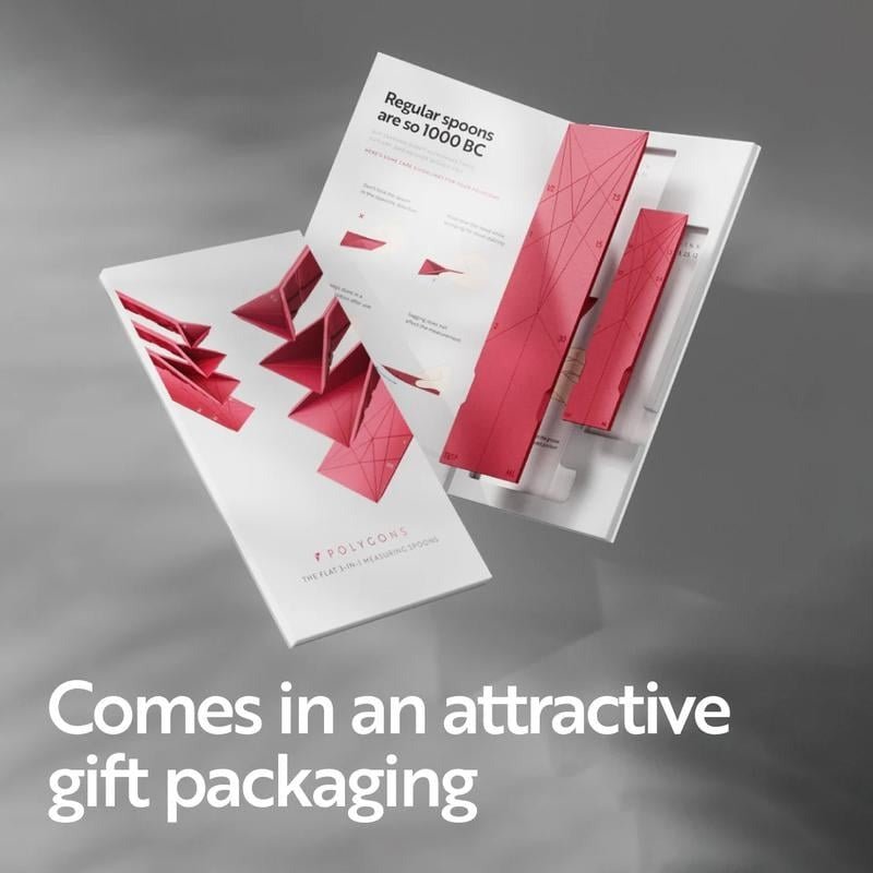 3-in-1 Faltbare Messlöffel | Magnetisch & Platzsparend | Für Trockene & Flüssige Zutaten | 6-in-1 Set