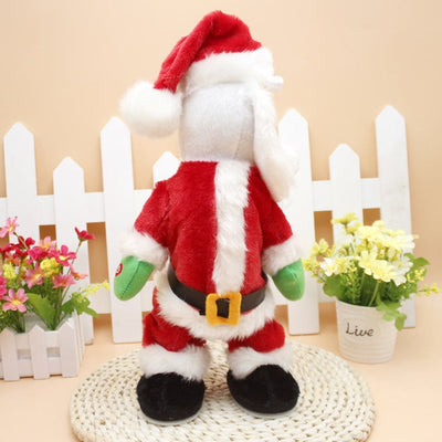 Tanzender & Singender Weihnachtsmann | Bewegliche Santa Figur mit Musik | Lustige Weihnachtsdekoration & Geschenkidee