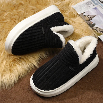 Damen Slipper | Orthopädische Unterstützung | Flauschige Cozy Sohle | Weiche Velours-Optik