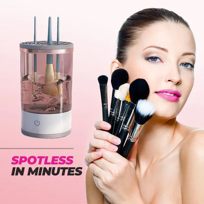 Elektrischer Make-up Pinselreiniger | 2-in-1 Reinigen & Trocknen | Hygienisch & Platzsparend