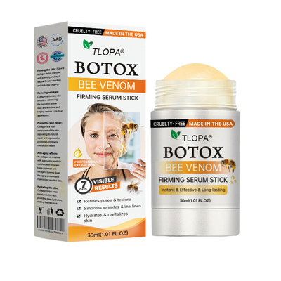 1+1 Gratis | Anti-Aging Serum Stick mit Bienengift | Strafft Haut & Reduziert Falten | Hyaluron & Peptide | Für Gesicht & Körper