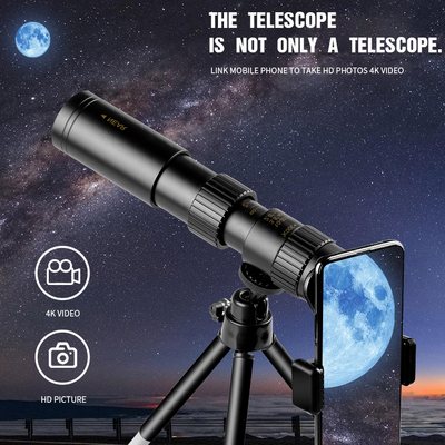 Monokular Teleskop 10–300x | Autofokus & Nachtsicht | Titanlegierung | Kompakt & Wasserdicht für Outdoor