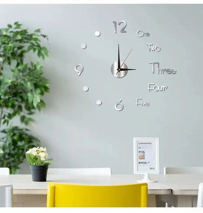 DIY Wanduhr bohrfrei | Geräuschloses Uhrwerk | Moderne Wanddeko