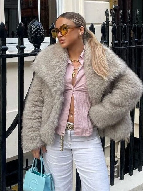Charlotte - Luxus Plüsch Winterjacke