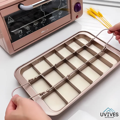 Backform mit Trennwand | 18 Stücke | Antihaftbeschichtet & Spülmaschinenfest