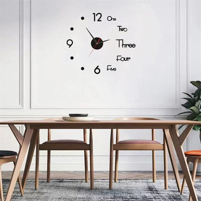 DIY Wanduhr bohrfrei | Geräuschloses Uhrwerk | Moderne Wanddeko