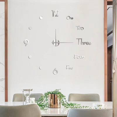 DIY Wanduhr bohrfrei | Geräuschloses Uhrwerk | Moderne Wanddeko