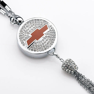 Auto-Logo Parfüm-Anhänger | Kristall & Zinklegierung | Funkelnde Dekoration & Geschenkidee
