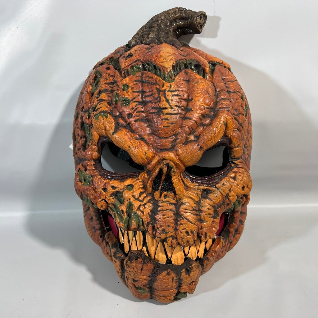 Halloween Kürbis Maske mit Anti-Bewegung | Dunkle Ernte Überkopfmaske | Beweglicher Mund & Gruseldesign | Komfortabel