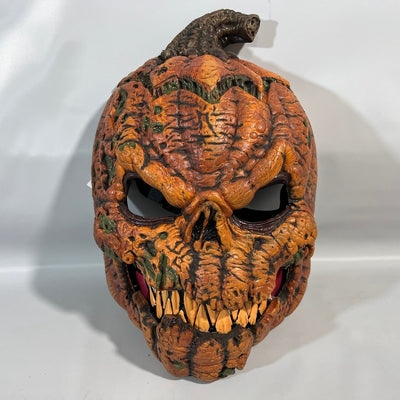 Halloween Kürbis Maske mit Anti-Bewegung | Dunkle Ernte Überkopfmaske | Beweglicher Mund & Gruseldesign | Komfortabel