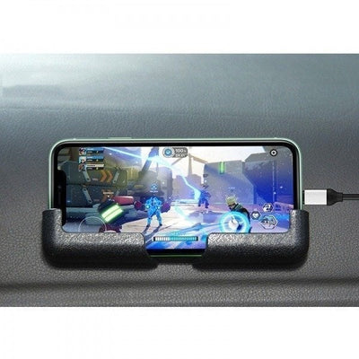 Handyhalterung mit Ablagebox | Verstellbar & Selbstklebend | Für Smartphone, Tablet & iPad | ABS Material