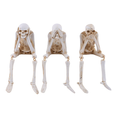 BoneChill™ 3er-Set gruseliger Skelett-Ornamente für Halloween