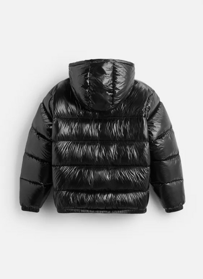Damen Daunen Pufferjacke | Warm & Leicht | Mit Kapuze & Hohem Kragen | 80% Entendaunenfüllung