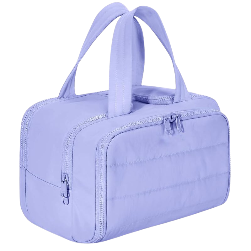 Damen Kulturtasche groß | Wasserdicht & Auslaufsicher | Leichtes Twill-Gewebe | 4 Fächer Reise-Organizer