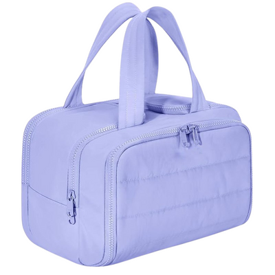 Damen Kulturtasche groß | Wasserdicht & Auslaufsicher | Leichtes Twill-Gewebe | 4 Fächer Reise-Organizer