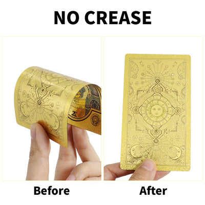 Tarotkarten Set | 78 Karten mit Anleitung | Goldprägung & Premium-Box