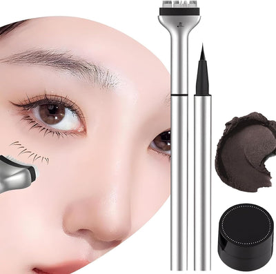 Make-up Stempel-Set | Präzises Augen-Make-up in Sekunden | Symmetrische Wimpernlinie | Natürliches Finish