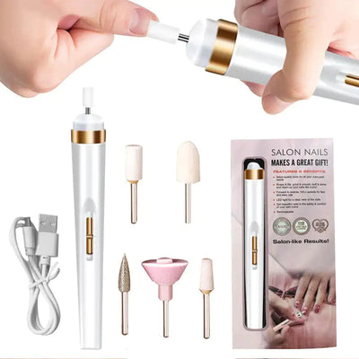 Elektrisches Maniküre-Set | Nagelbohrer & Nagelkunstwerkzeuge mit LED-Stift