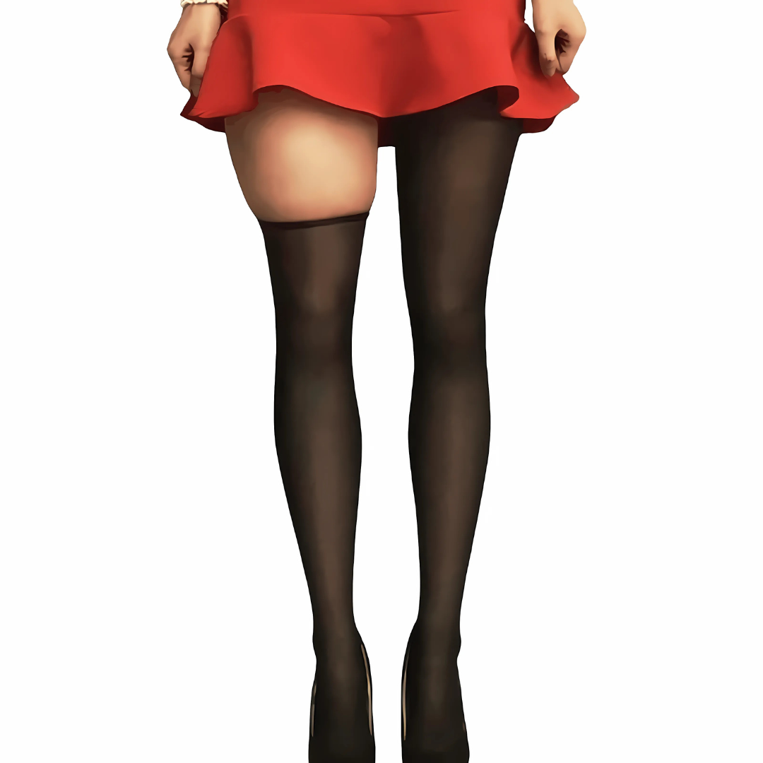 Damen Thermo-Strumpfhose | Transparent Look | Mit Fleecefutter | Figurformend