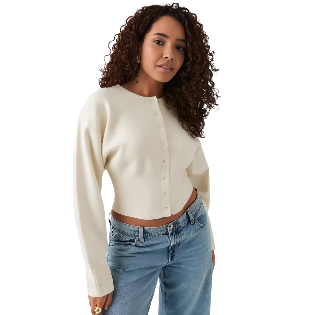 Damen Bluse | Gerader Schnitt | Elegante Knopfleiste | Vielseitige Länge & Manschettendetails