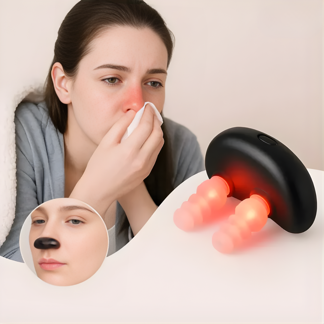 Nasenbefreiungsgerät | Infrarottherapie gegen Verstopfung | Sanfte Nasenreinigung | Tragbares Gerät
