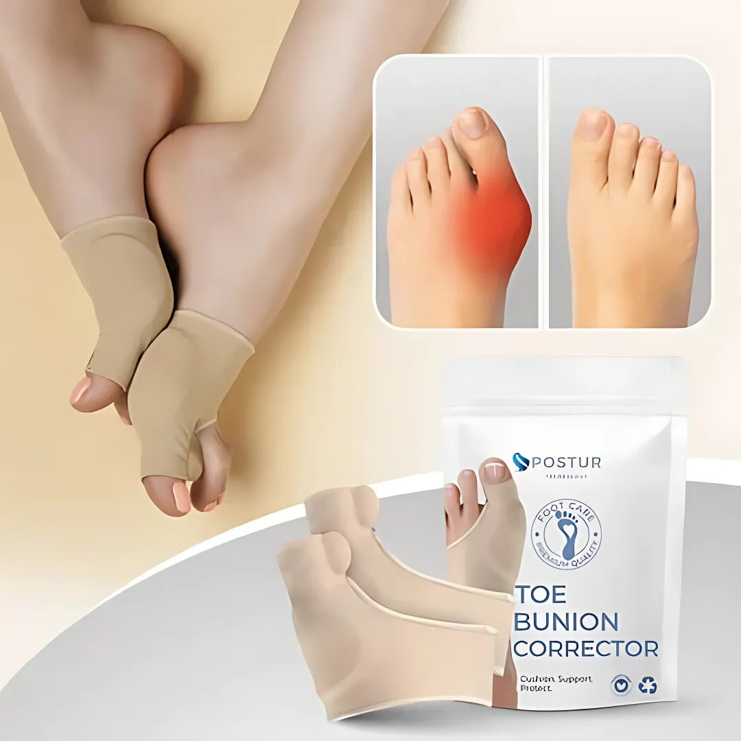 Hallux Valgus Korrektor | Orthopädische Zehenschiene | Weiches Gel & Elastik