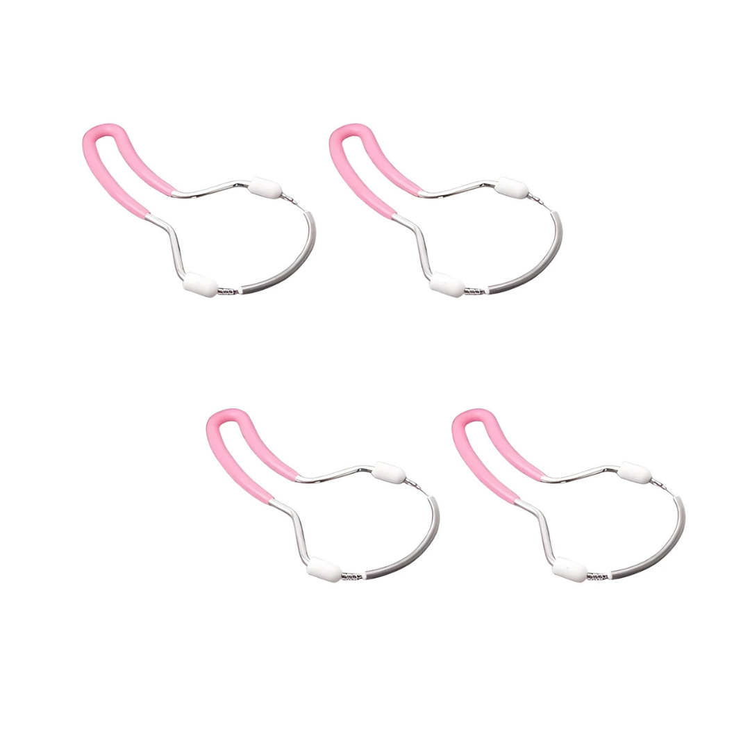 2+2 Gratis | Manueller Gesichtshaarentferner | Schmerzfreie Haarentfernung ohne Batterien | Edelstahl, tragbar & sanft zur Haut