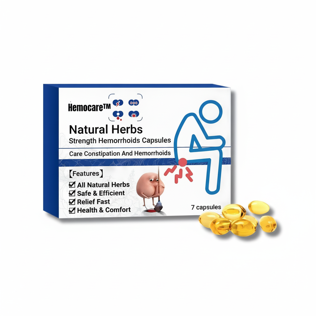 HemorrAway Hämorrhoiden-Kapseln | Pflanzliche Formel | 60 Stück