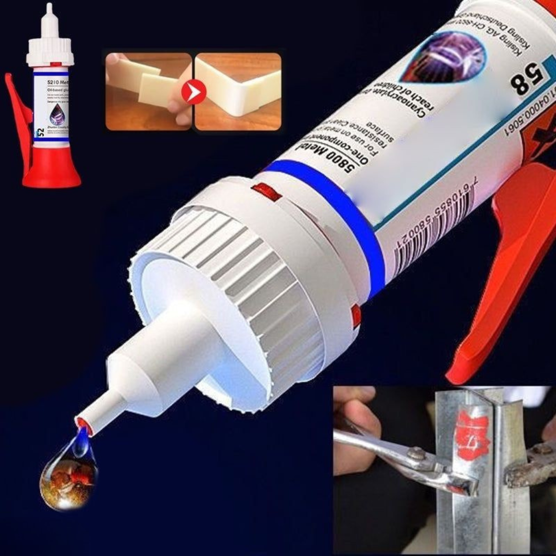 1+1 Gratis | Sekundenkleber | Starker Universal Kleber | Wasserfest & Transparent | Präzise Nadelspitze
