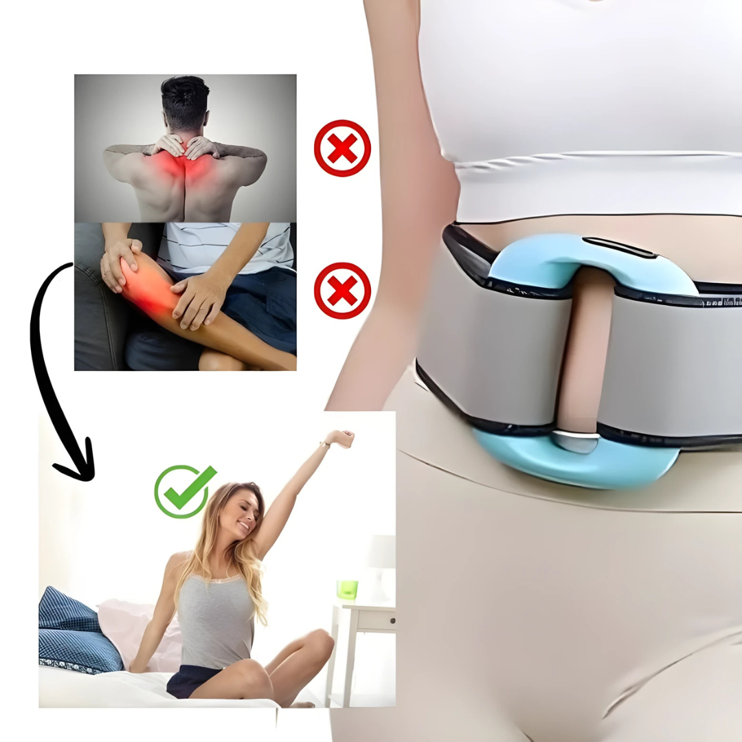 Faszien Massagegerät Ring | Freihändig mit Vibrationsmodi | USB-C Akku | Kompakt & Tragbar