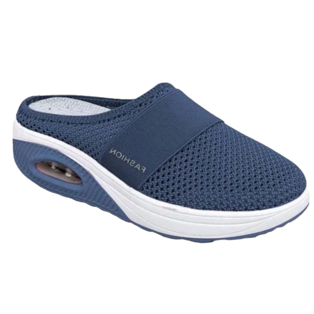 Damen Slip-On Schuhe | Orthopädisch & Leicht | Atmungsaktive Mesh-Plattform | Rutschfeste Sohle