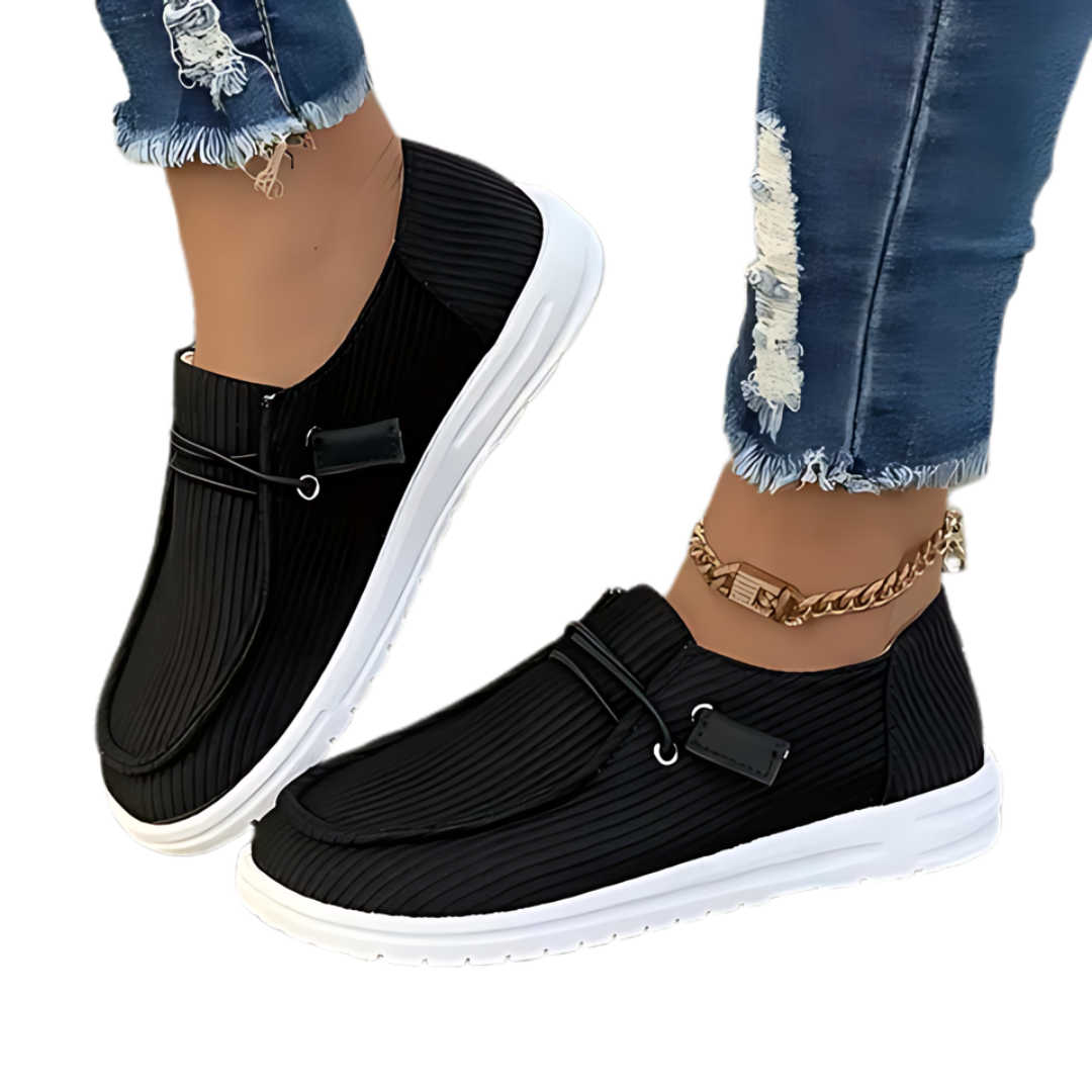 Damen Schlupfschuhe Sommer | Flache Slip-On Schuhe | Leicht & Bequem