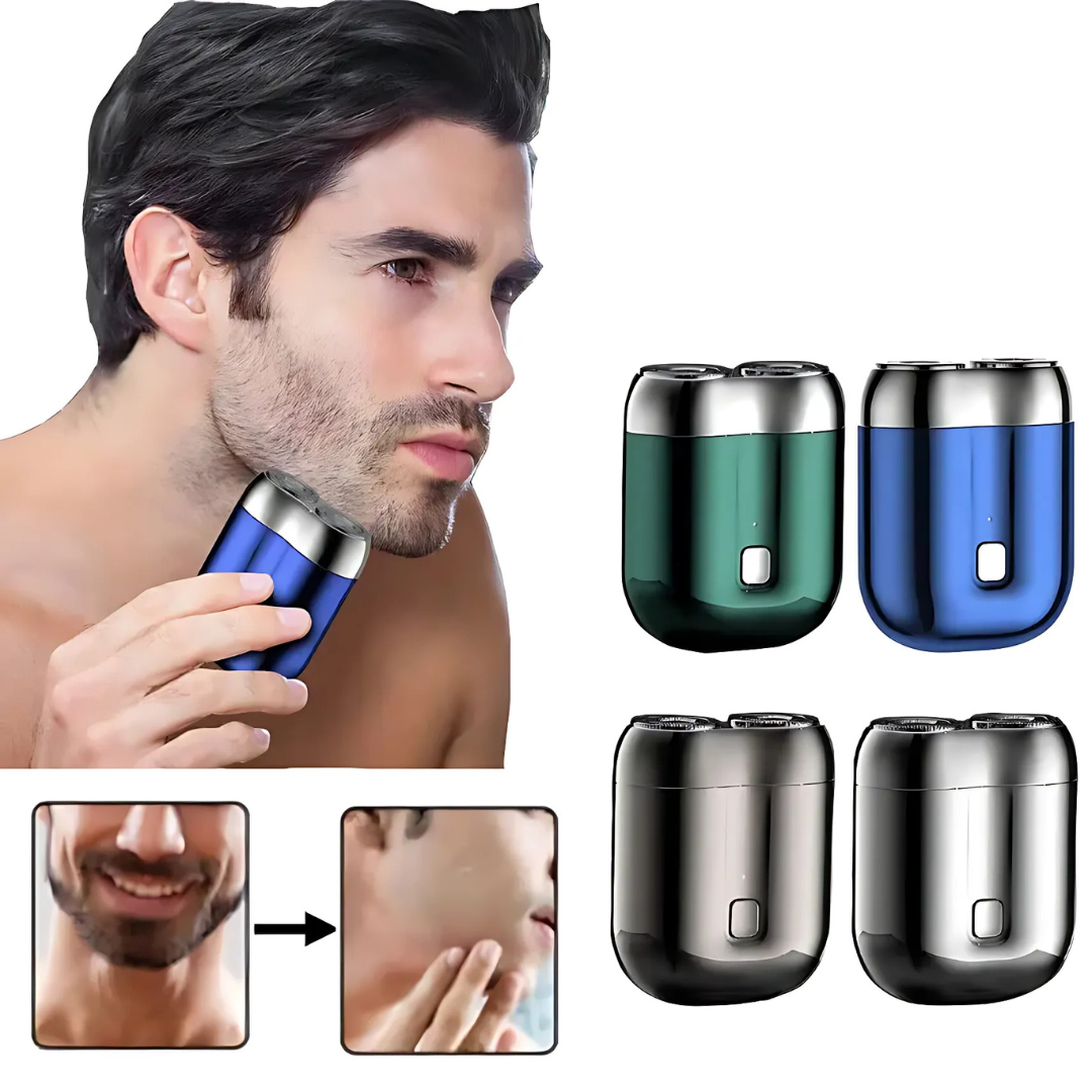 Mini Elektrorasierer Herren | Kompakt & Tragbar | USB Wiederaufladbar & Wasserdicht
