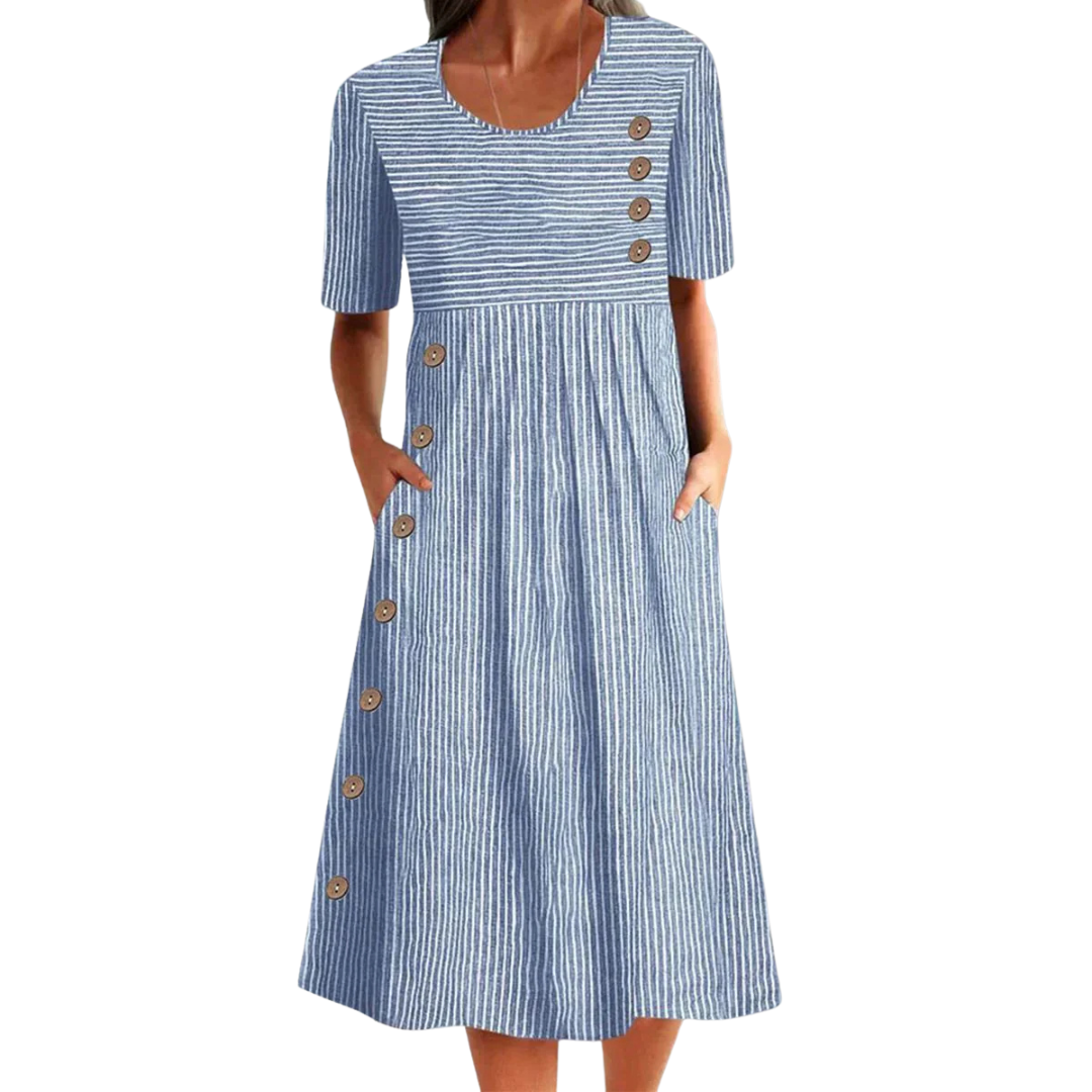 Damen Sommer Midikleid | Lässig & Luftig | Schmeichelnde Passform