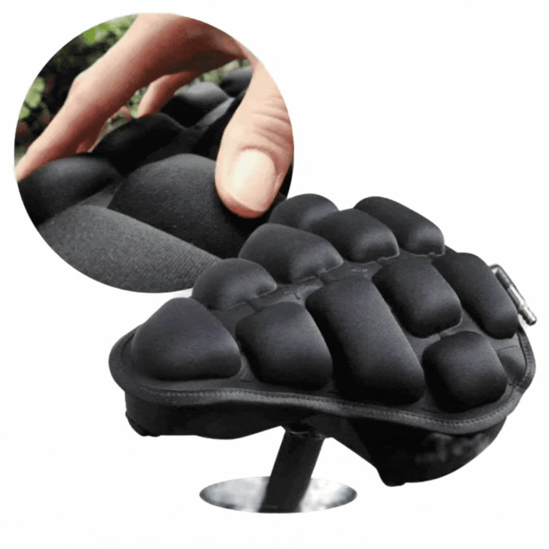 Fahrradsattelüberzug | Komfort Sitzpolster | Stoßdämpfend | Ergonomisches Luftkissen-Design