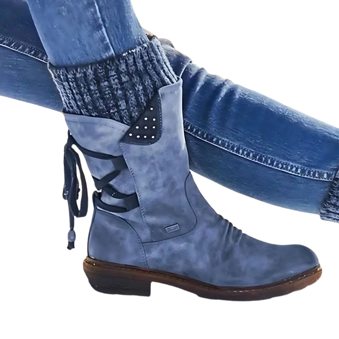 Damen Winterstiefel | Wasserdicht & Gefüttert | Rutschfeste Mid-Calf Boots
