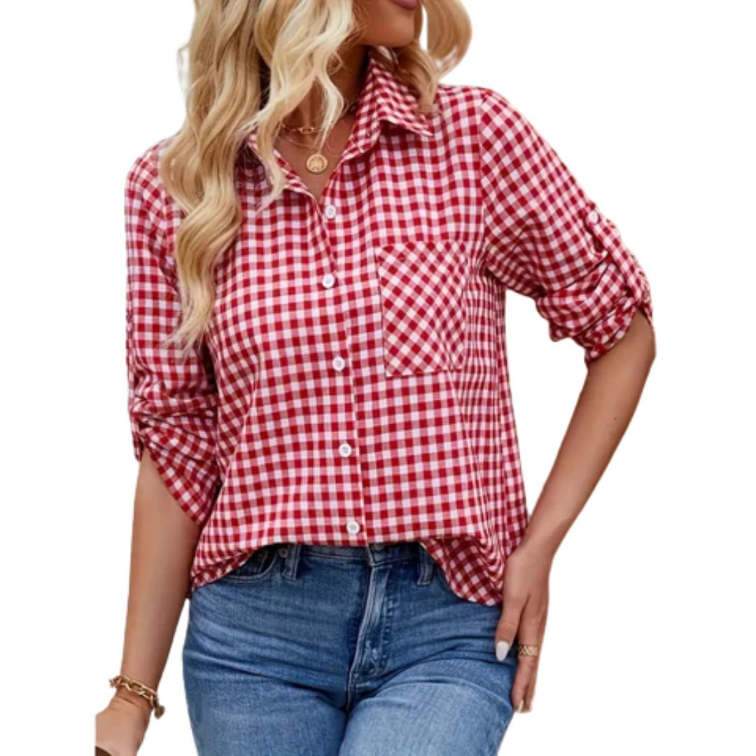 Damen Freizeithemd | Lockeres Casual Shirt | Weicher Stoff & Bequeme Passform