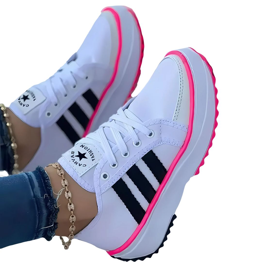 Damen Sneaker | Atmungsaktives Canvas | Bequeme Freizeitschuhe