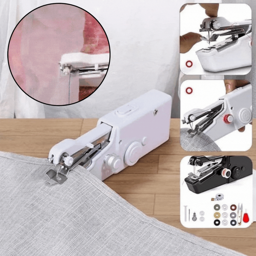 SchnellStich™ Tragbare Handnähmaschine | Kabellos & kompakt für schnelle Reparaturen