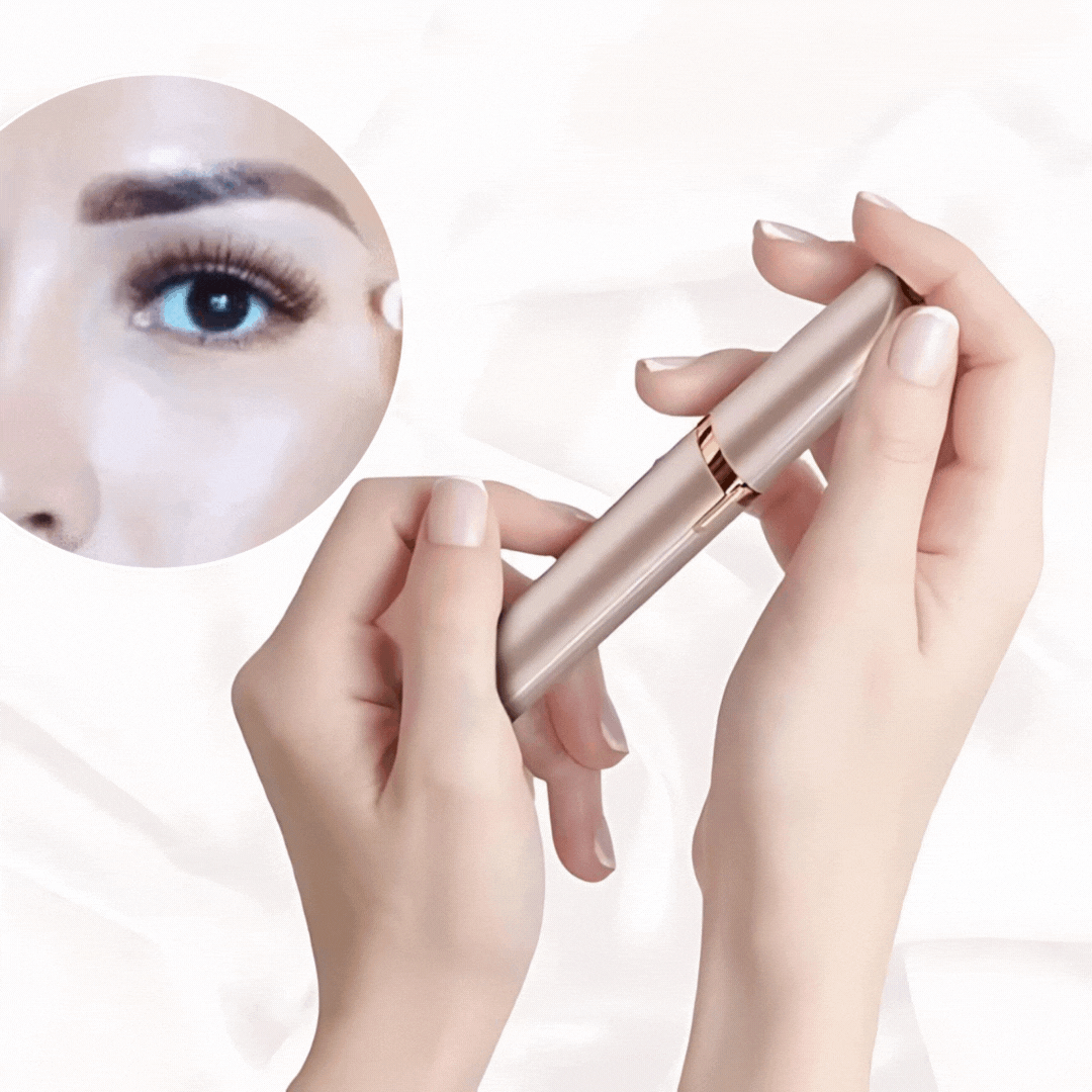 PrecisionPluck™ Epilierer für Augenbrauen & Gesicht | 18K Goldspitze, LED-Licht & Wiederaufladbar | 1+1 Gratis