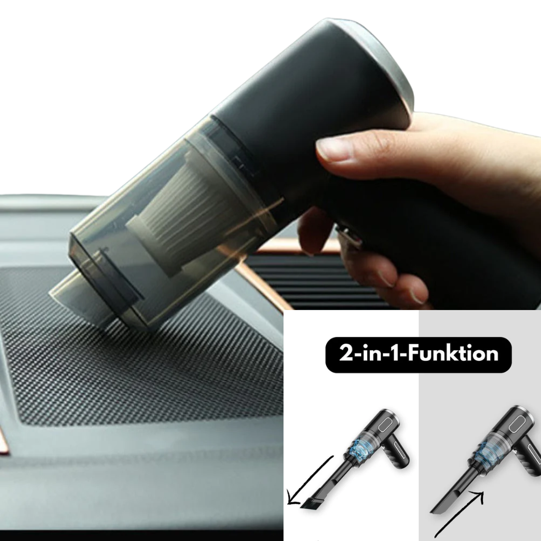 Kabelloser Staubsauger | 3-in-1 Funktion Saugen & Blasen | Leicht & Beutellos
