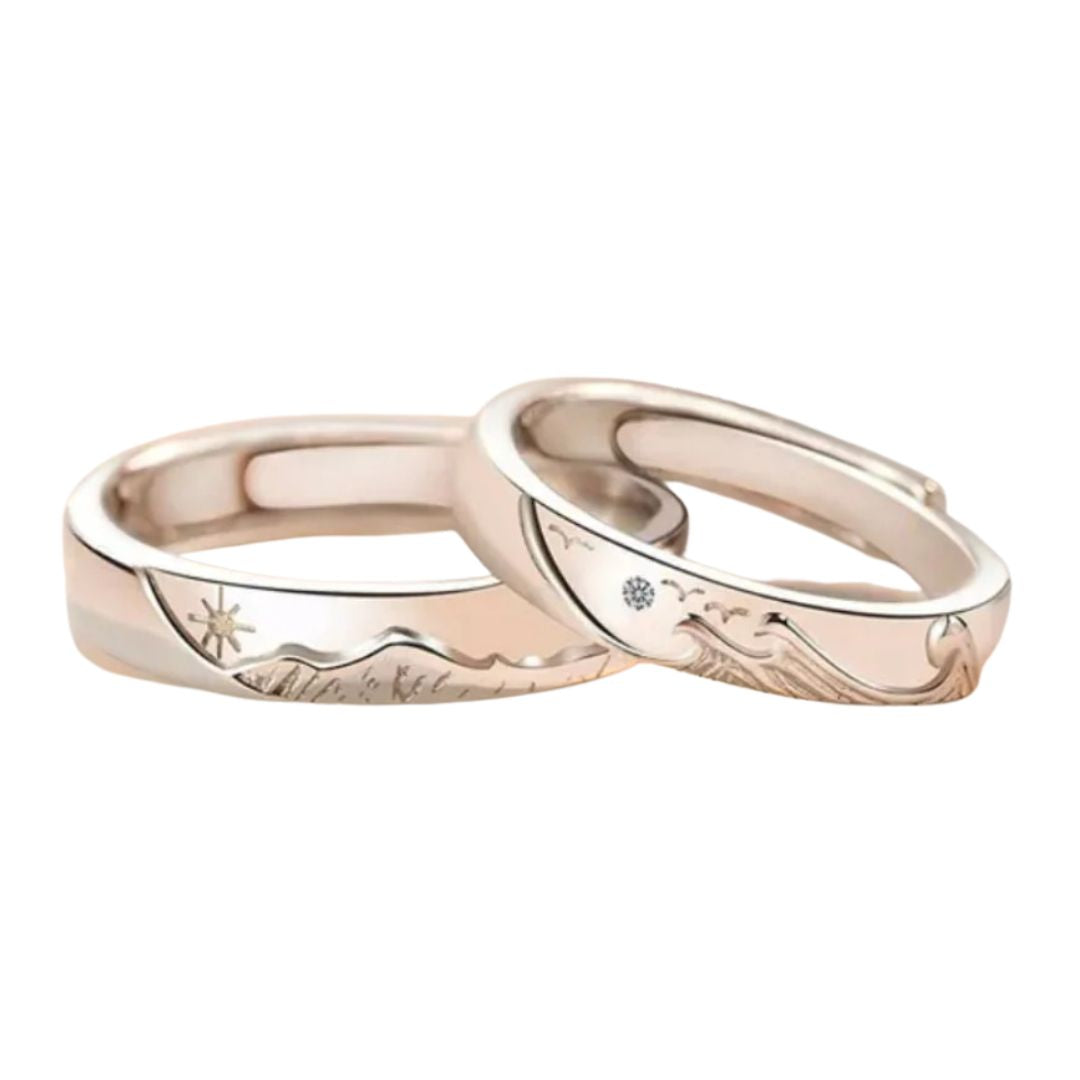 Ring mit Naturgravur | Einstellbare Größe | Hautfreundlich & Hypoallergen