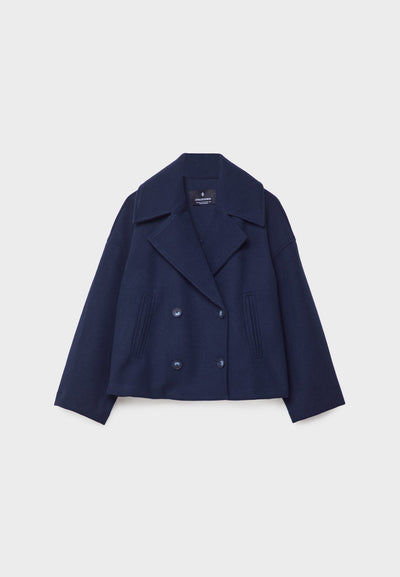 Olivia - Schicke Kurze Jacke mit Doppelreihe Knopfverschluss