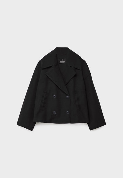 Olivia - Schicke Kurze Jacke mit Doppelreihe Knopfverschluss