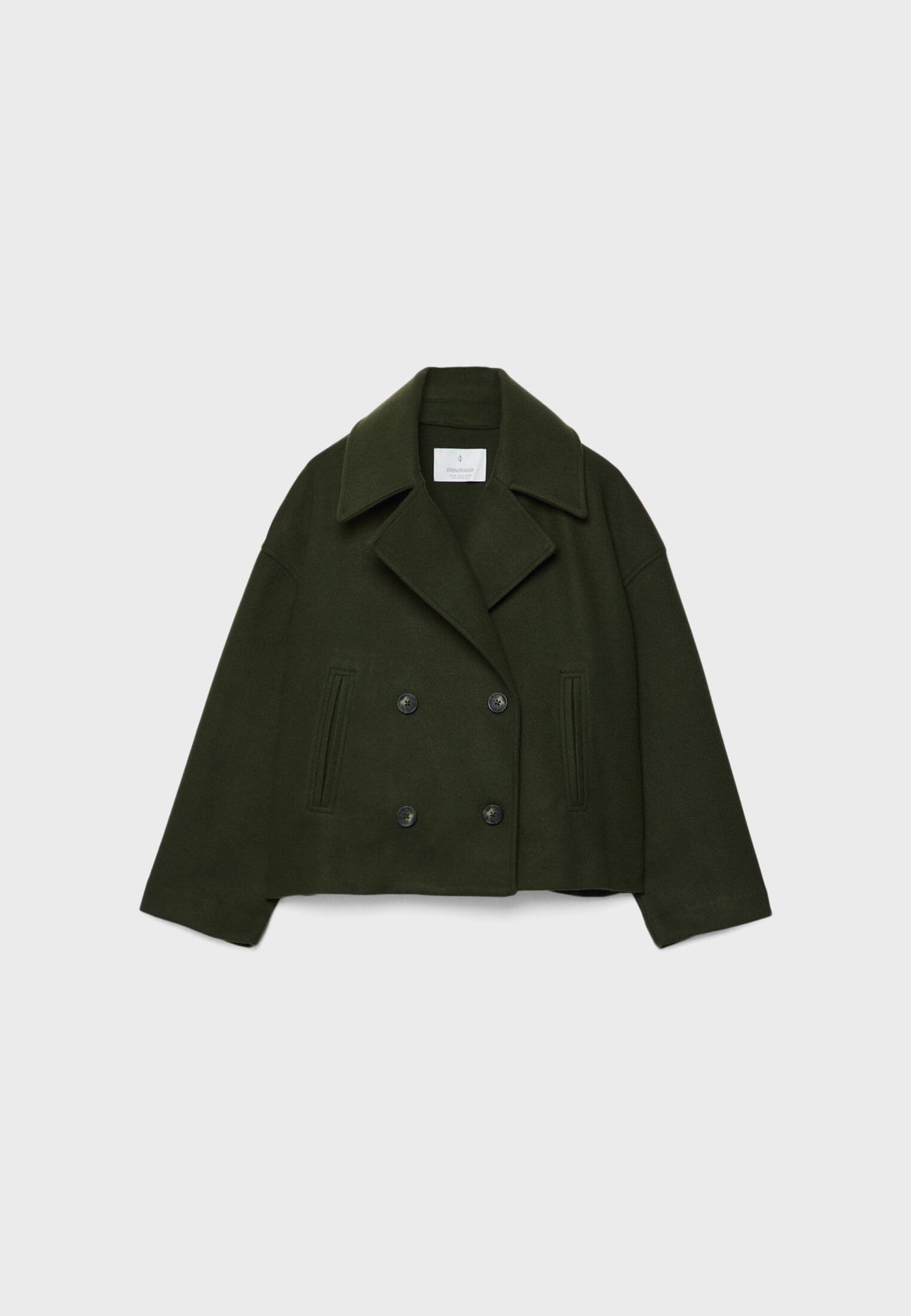 Olivia - Schicke Kurze Jacke mit Doppelreihe Knopfverschluss