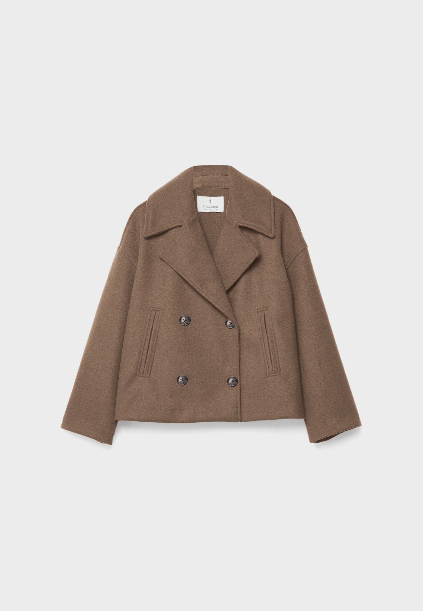 Olivia - Schicke Kurze Jacke mit Doppelreihe Knopfverschluss