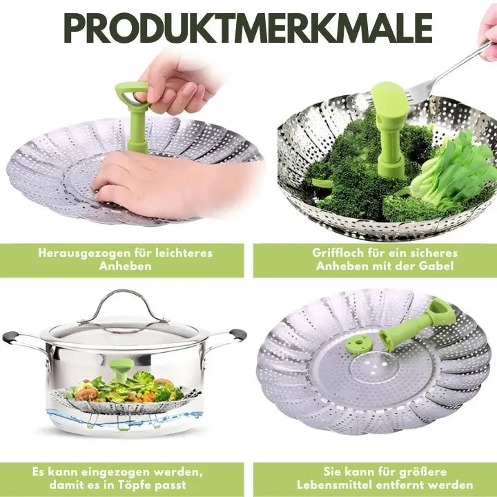SchnellerDampf™ Platzsparende Dampflösung