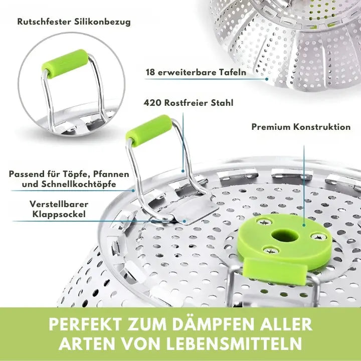 SchnellerDampf™ Platzsparende Dampflösung