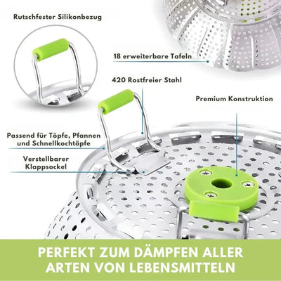 SchnellerDampf™ Platzsparende Dampflösung